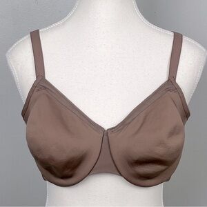 Wacoal 855263 Classic Reinvention Full Figure Underwire Bra in Deep Taupe, 34DD.